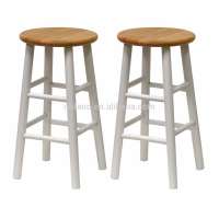 FN-4023 modern light colored wood bar stool