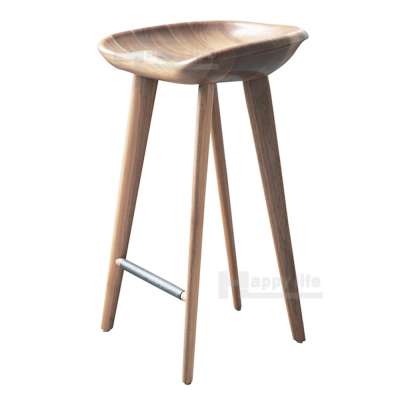 American style commercial tractor stool in solid wood