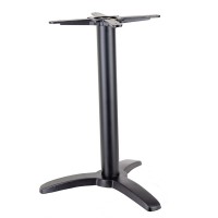 Cheap restaurant three leg black dining iron table base