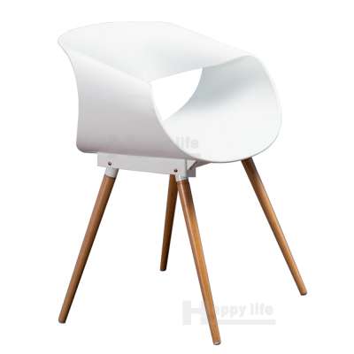 New model white plastic chair for cafes and restaurant