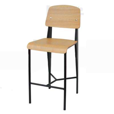 Bronx wood iron bar stools for coffee shop or bar