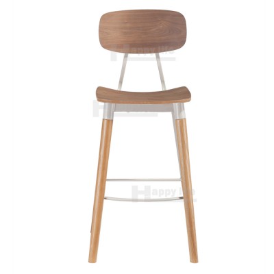 Foshan factory commercial wood bar stool for bar and restaurant