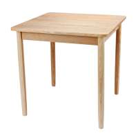 Square wood table for restaurant