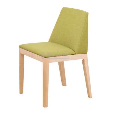 Fabric wood design dining chair for restaurant